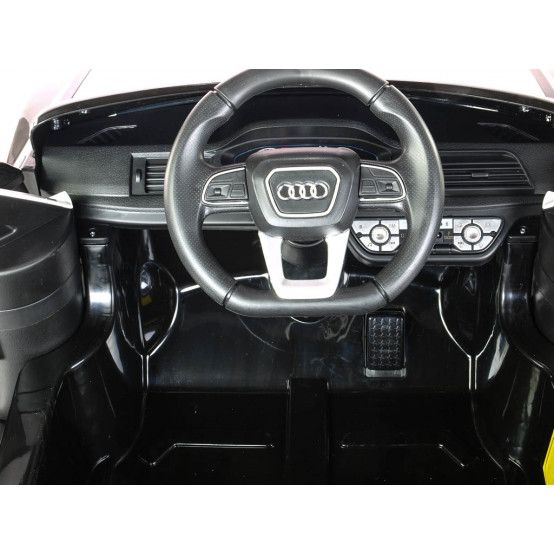 Policejní elektrické autíčko Audi Q5 s 2.4G ovladačem, FM rádiem, bluetooth a LED osvětlením